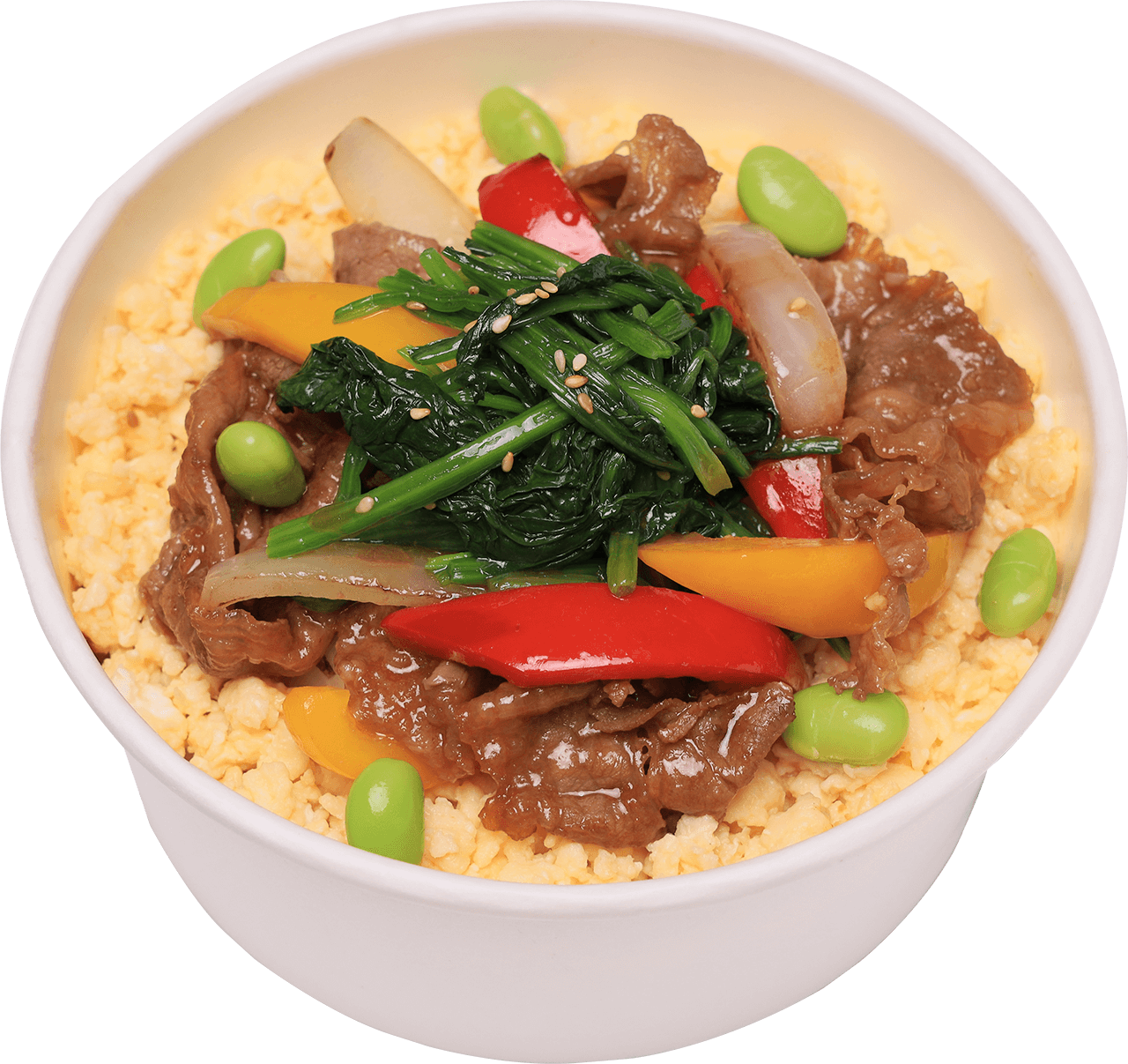 Beef yakiniku rice bowl
